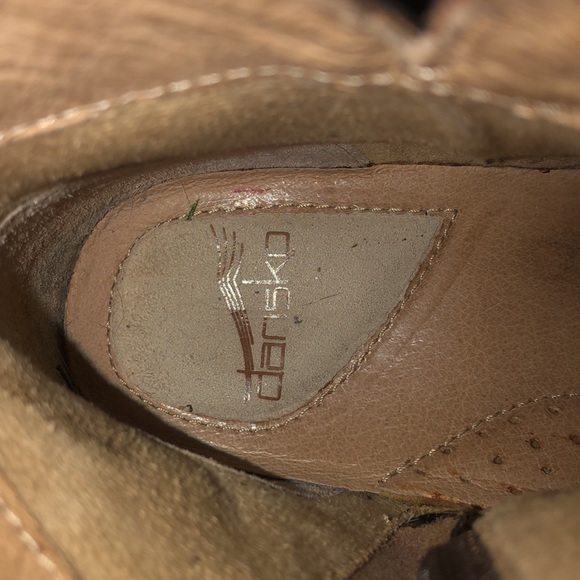 Dansko SCOUT leather ankle boots. SZ 40 (9 US) warm brown, braiding detail - Picture 9 of 12